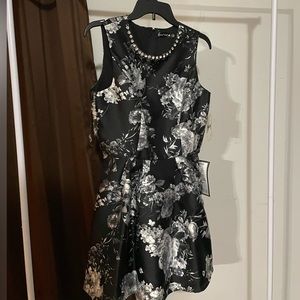 Black with Flowers Girls Dress